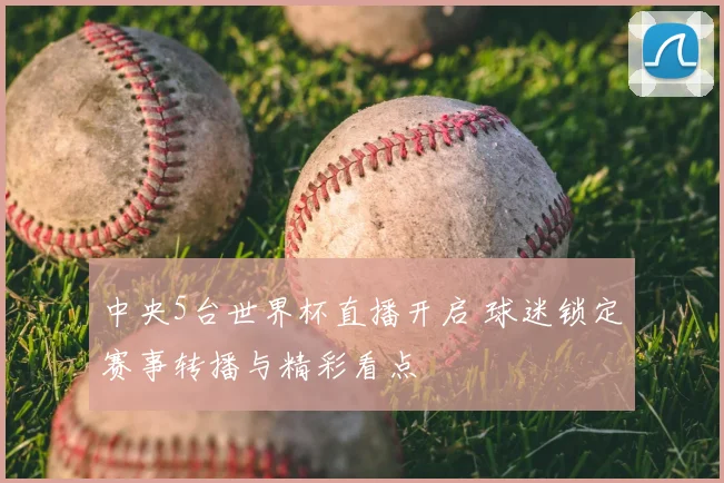 中央5台世界杯直播开启 球迷锁定赛事转播与精彩看点